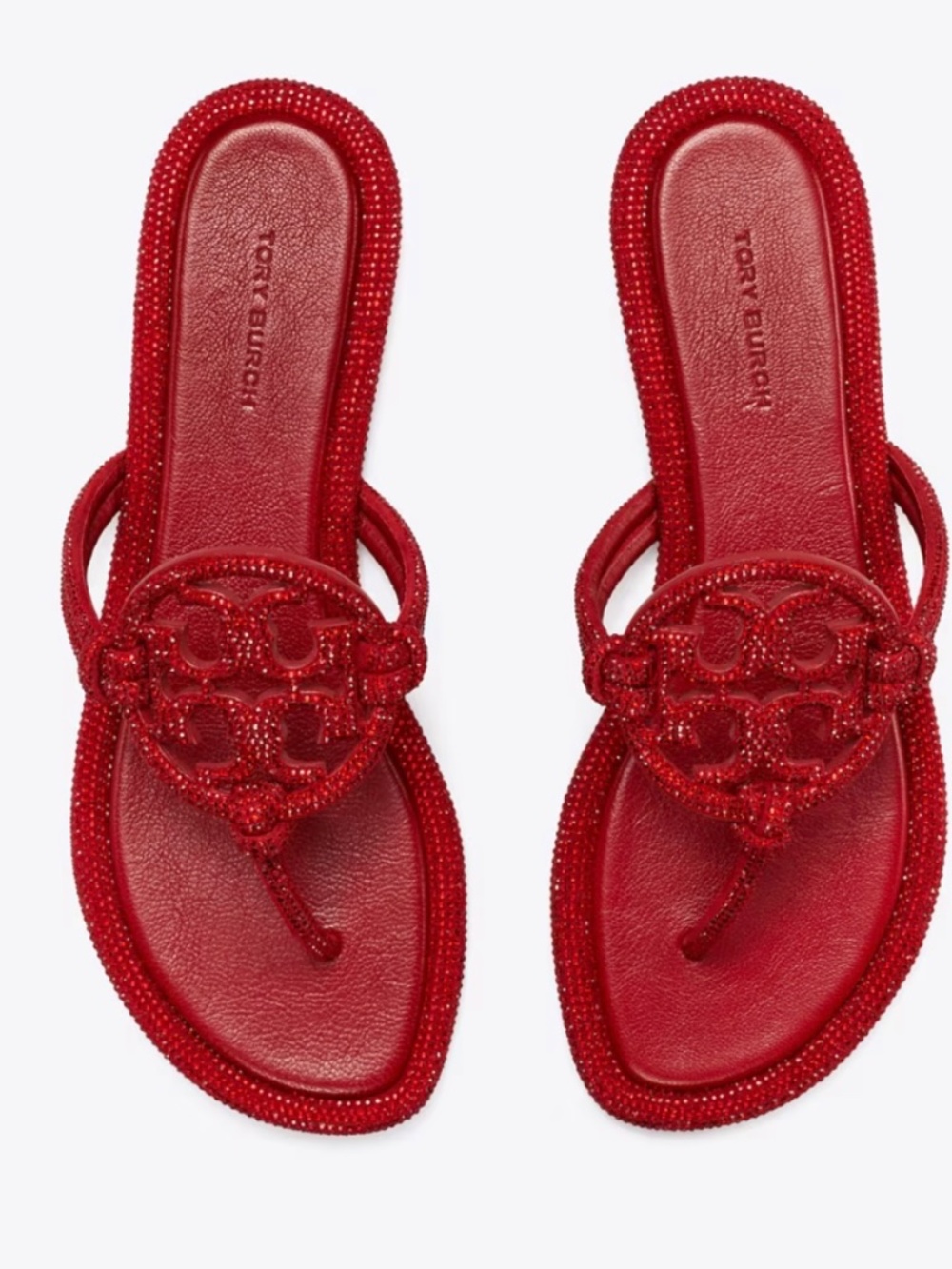 NWT Tory Burch Miller Pavé Knotted Sandals